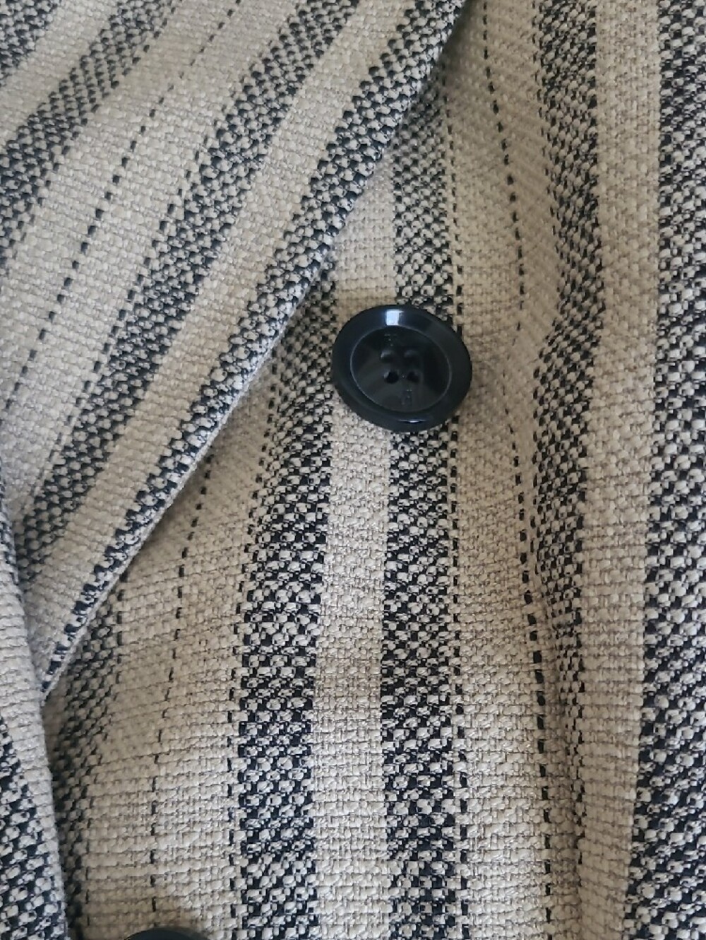 Banana Republic Striped Double-Breasted Blazer - Cream & Black - Picture 5 of 11